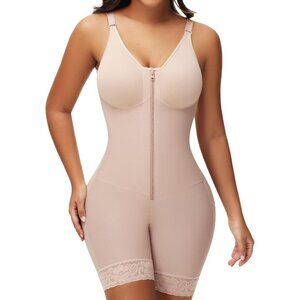 Women's Full Body Shaper Post Surgery Stage Tummy Control Compression Tan